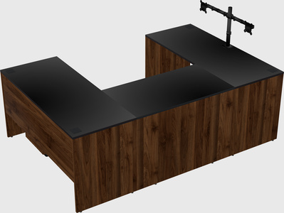 U-shaped desk