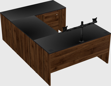 U-shaped desk