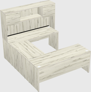 U-shaped desk