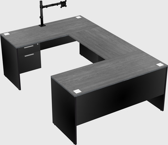 U-shaped desk