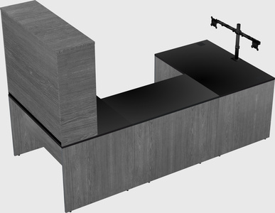 U-shaped desk