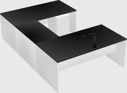 U-shaped desk