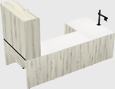 U-shaped desk