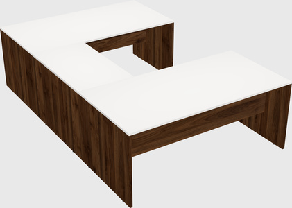 U-shaped desk