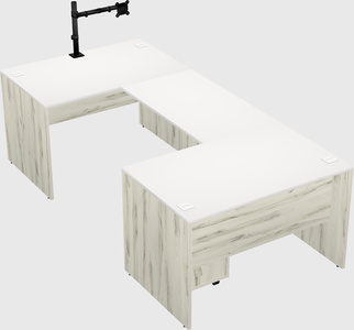 U-shaped desk
