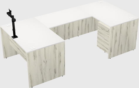 U-shaped desk