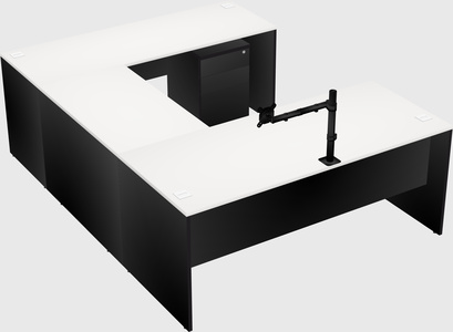 U-shaped desk