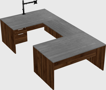 U-shaped desk