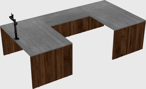 U-shaped desk