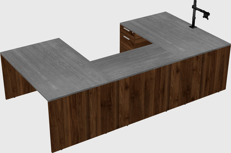 U-shaped desk