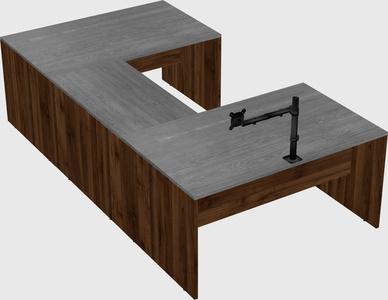 U-shaped desk