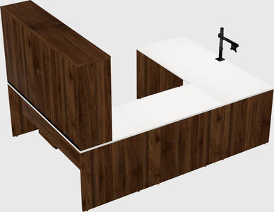U-shaped desk