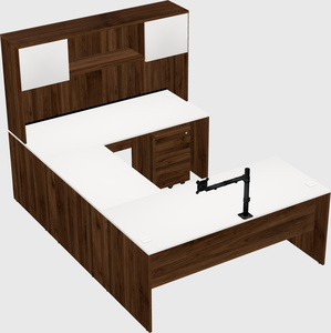 U-shaped desk