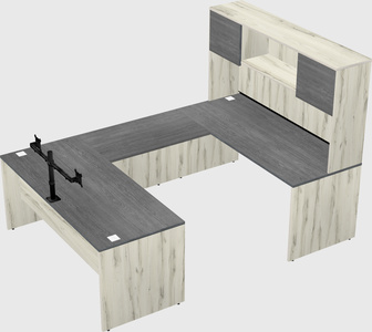U-shaped desk