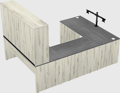 U-shaped desk