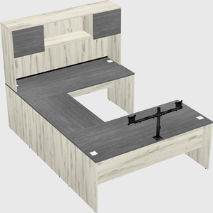 U-shaped desk