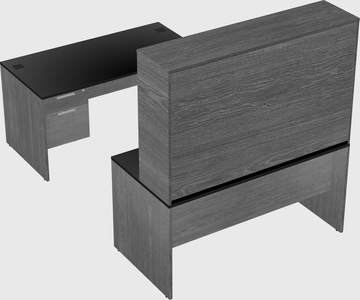 U-shaped desk