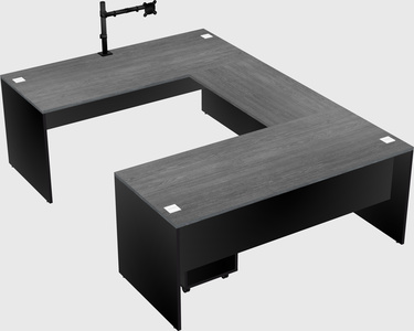 U-shaped desk