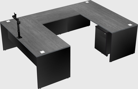 U-shaped desk