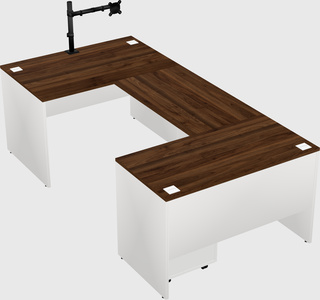 U-shaped desk