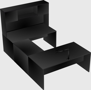 U-shaped desk