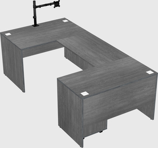 U-shaped desk