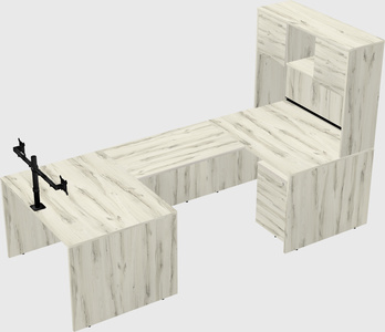 U-shaped desk