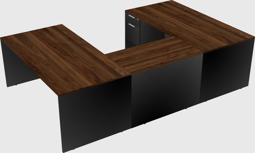 U-shaped desk