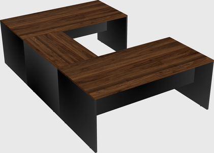 U-shaped desk