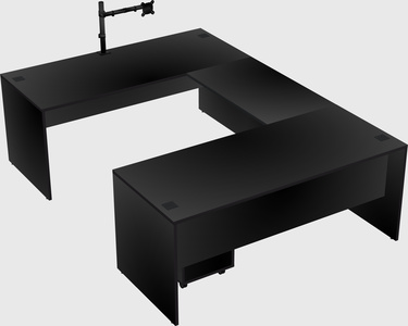 U-shaped desk