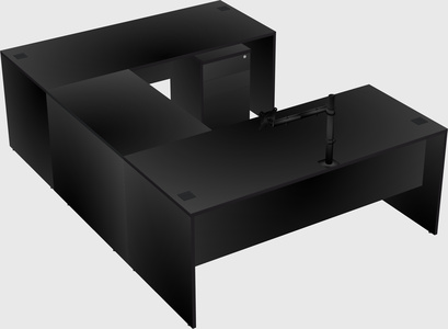 U-shaped desk