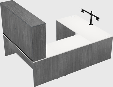 U-shaped desk