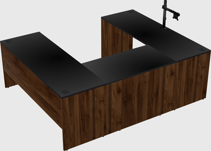 U-shaped desk