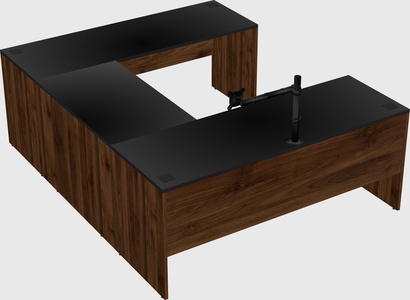 U-shaped desk
