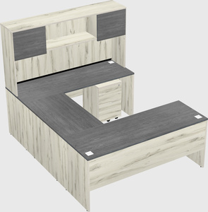 U-shaped desk