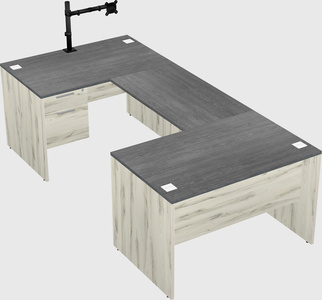 U-shaped desk