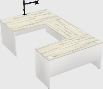 U-shaped desk