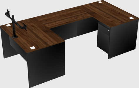 U-shaped desk