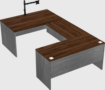 U-shaped desk