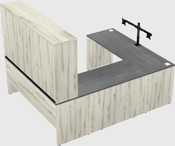 U-shaped desk