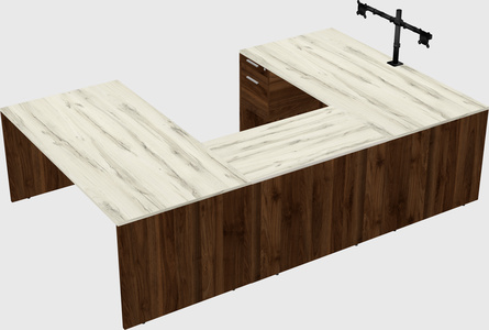 U-shaped desk