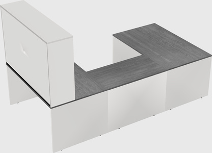 U-shaped desk