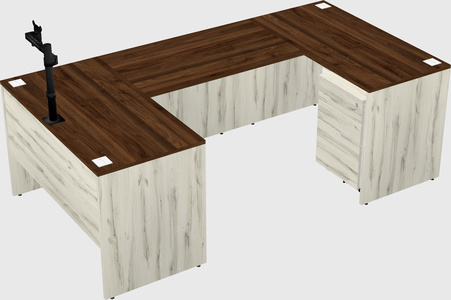 U-shaped desk