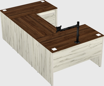 U-shaped desk