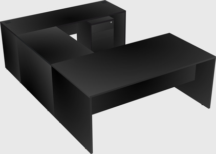 U-shaped desk