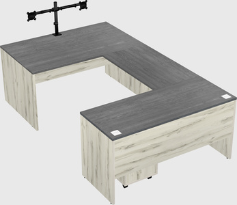 U-shaped desk