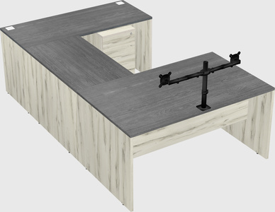 U-shaped desk