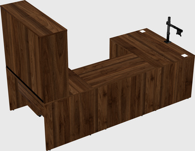 U-shaped desk
