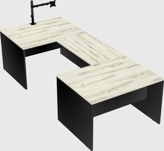 U-shaped desk