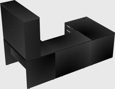 U-shaped desk